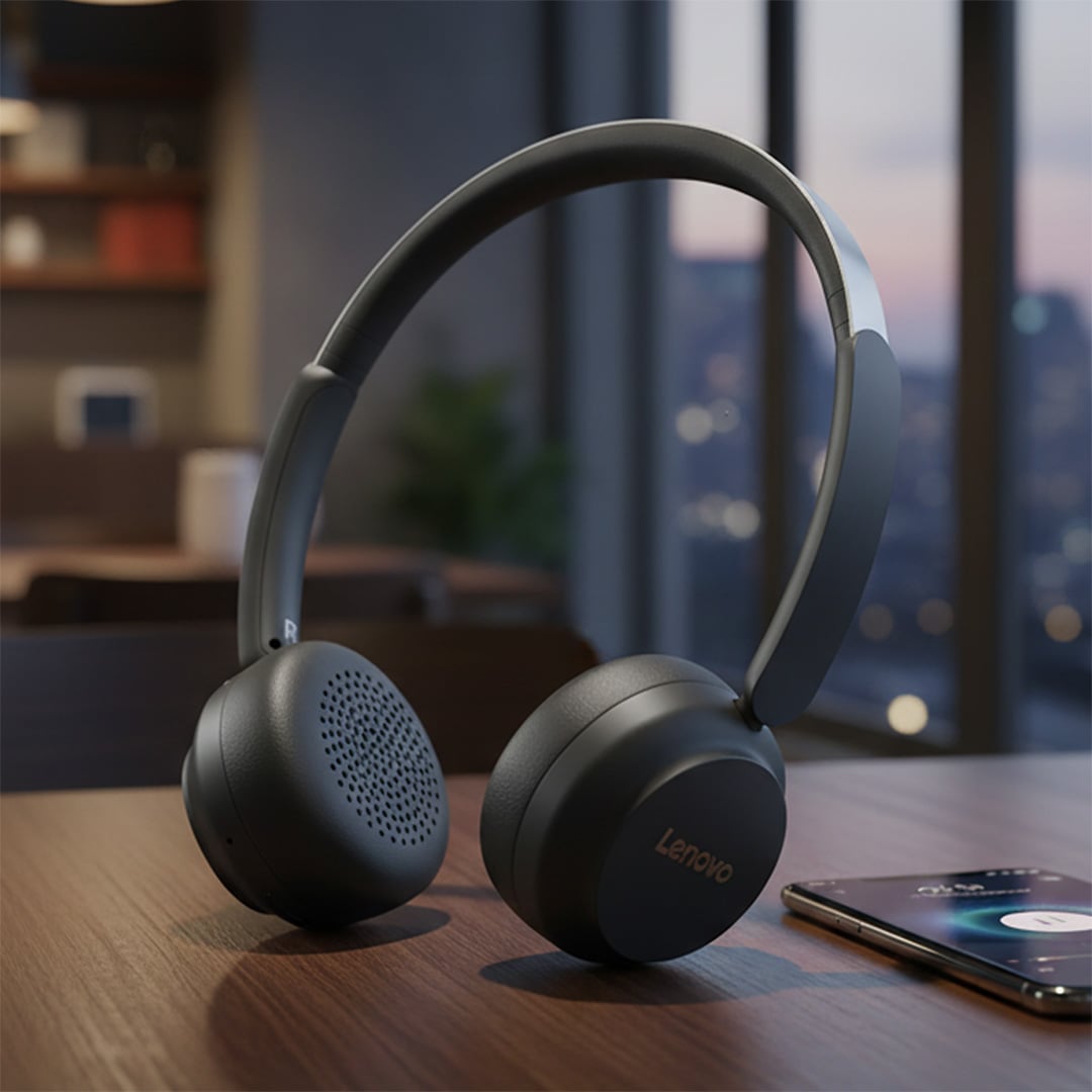 AUDIFONOS LENOVO EB300 NEGRO BLUETOOTH 5.4 - 2