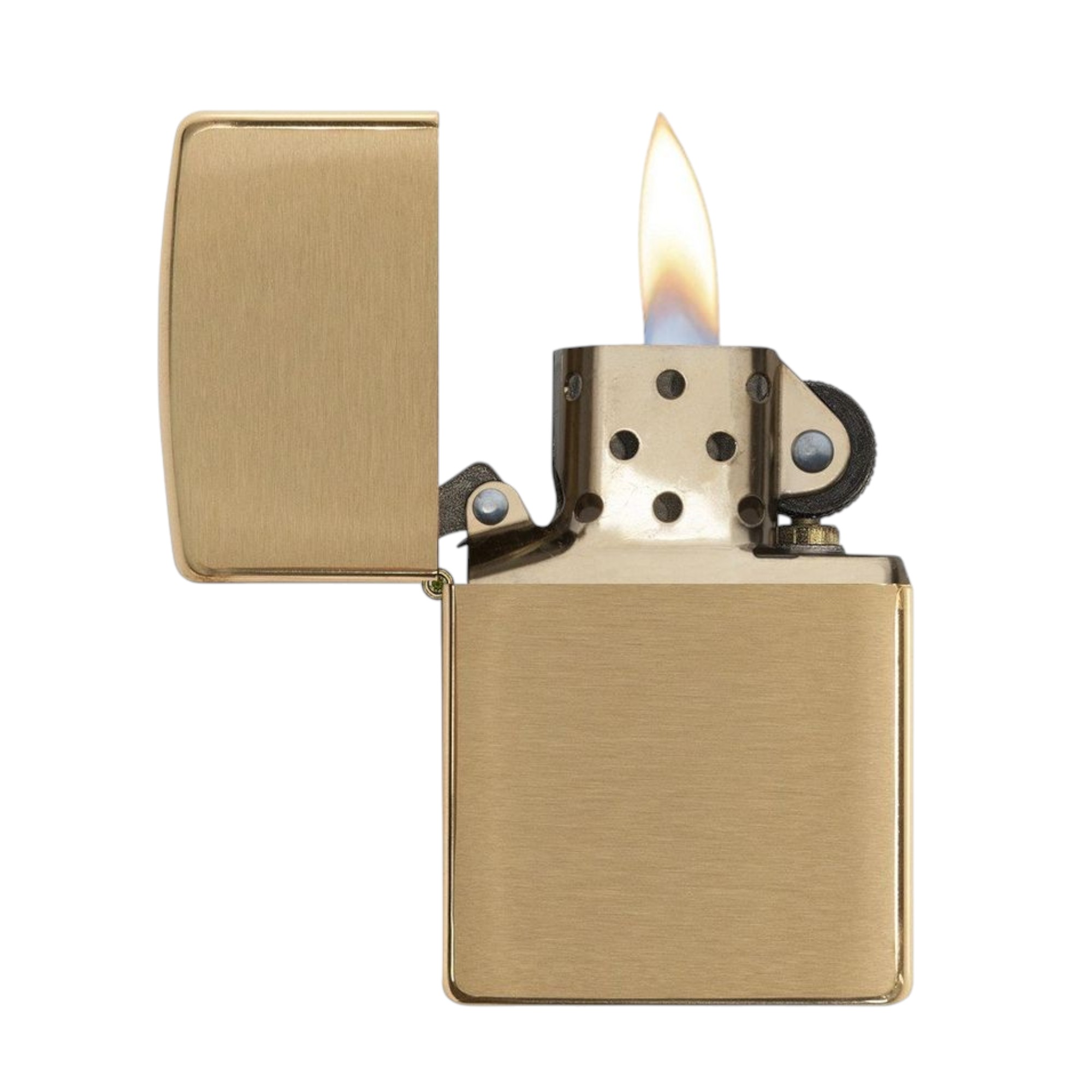 ENCENDEDOR ZIPPO 168 ARMOR BRUSHED BRASS DORADO - 3