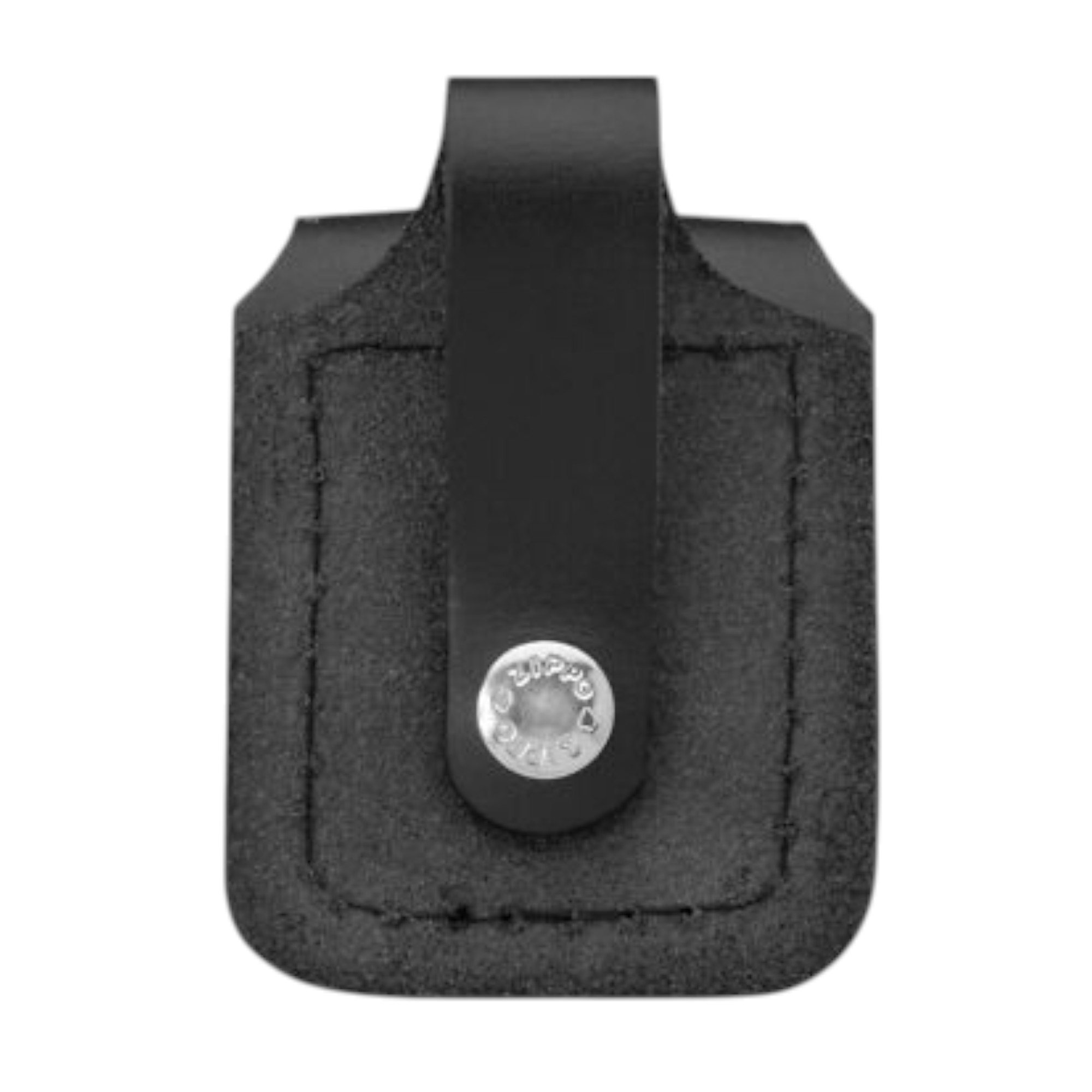 ESTUCHE ZIPPO LPLBK BLACK LEATHER LIGHTER POUCH WITH LOOP - 3