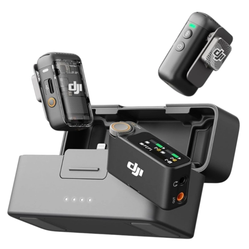 MICROFONO DJI MIC 2 (2 TRANSM + RECEPTOR Y ESTUCHE DE CARGA) - 1