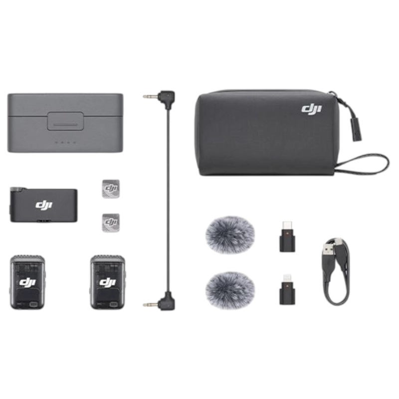 MICROFONO DJI MIC 2 (2 TRANSM + RECEPTOR Y ESTUCHE DE CARGA) - 2