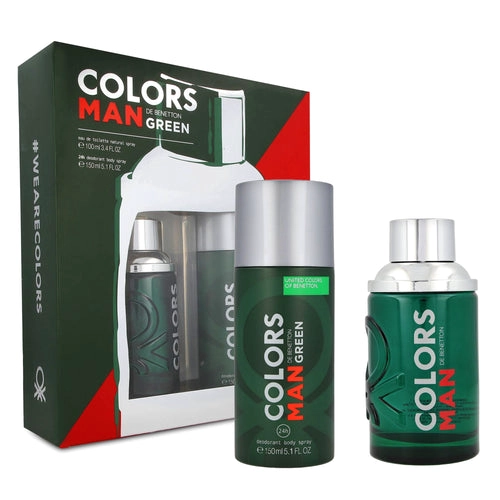 BENETTON COLORS GREEN SET EDT 100ML + DEO 150ML HOMBRE - 1