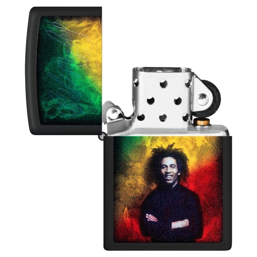 ENCENDEDOR ZIPPO 48674 BOB MARLEY DESIGN BLACK MATE - 3