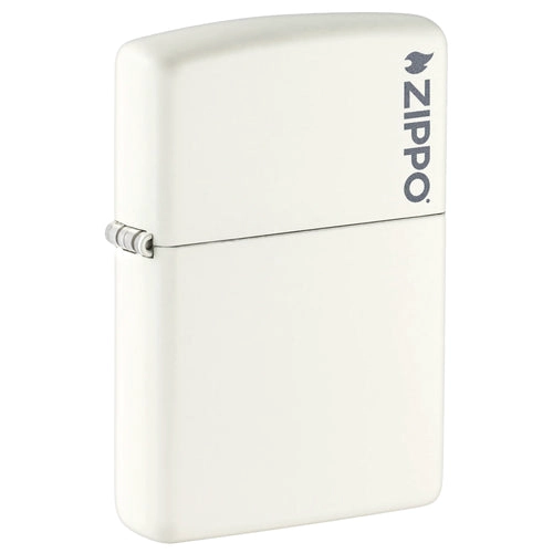 ENCENDEDOR ZIPPO 214ZL CLASSIC WHITE MATTE WITH ZIPPO LOGO - 1