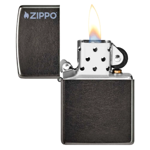 ENCENDEDOR ZIPPO 28378ZL CLASSIC GREY WITH ZIPPO LOGO - 3