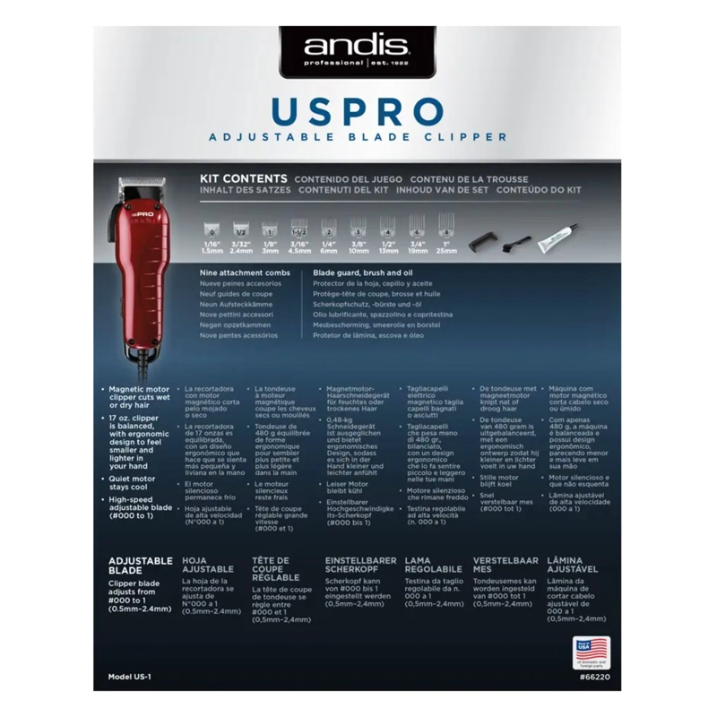 MAQUINA CORTAPELO ANDIS USPRO CON CABLE - 5