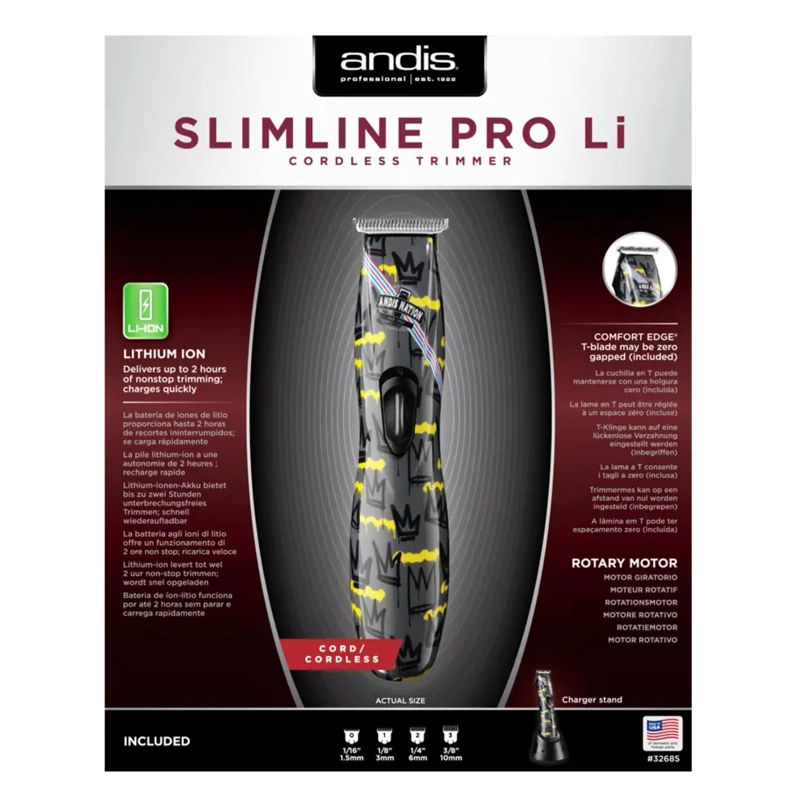 MAQUINA CORTAPELO ANDIS SLIMLINE PRO LI INALAMBRICA ANDIS NATION - 3