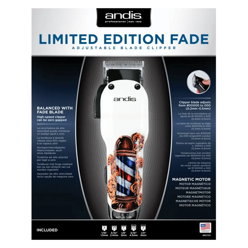MAQUINA CORTAPELO ANDIS LIMITED EDITION FADE CON CABLE - 3