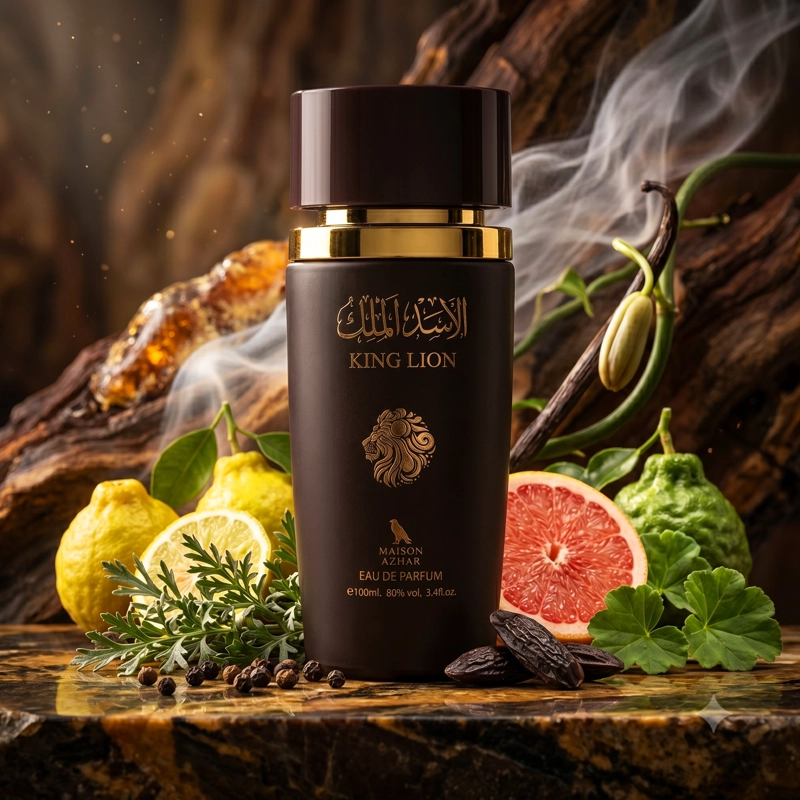 MAISON AZHAR KING LION BROWN EDP 100ML HOMBRE - 3