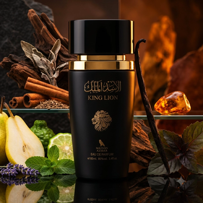 MAISON AZHAR KING LION BLACK EDP 100ML HOMBRE - 3