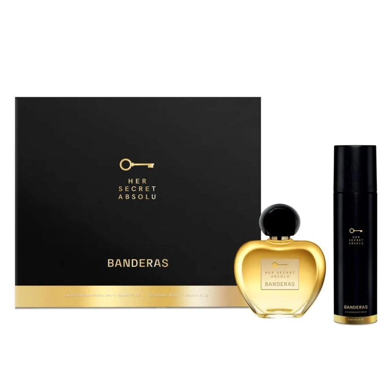 ANTONIO BANDERAS HER SECRET ABSOLU SET EDP 80ML + DEO 150ML MUJER - 1