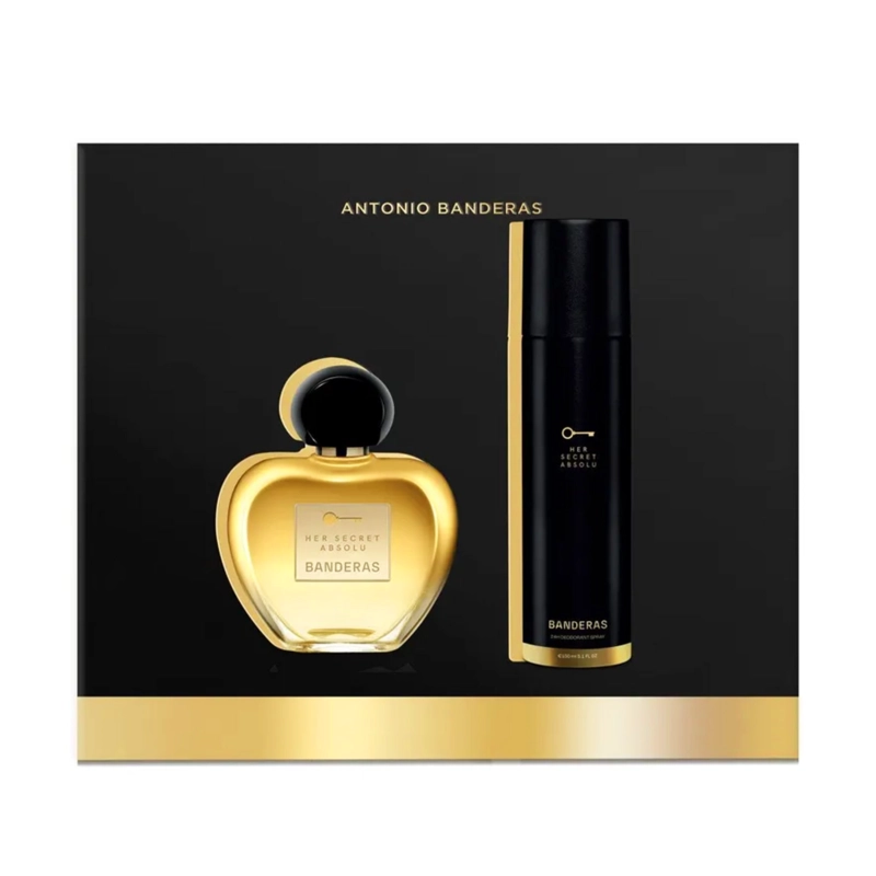 ANTONIO BANDERAS HER SECRET ABSOLU SET EDP 80ML + DEO 150ML MUJER - 2