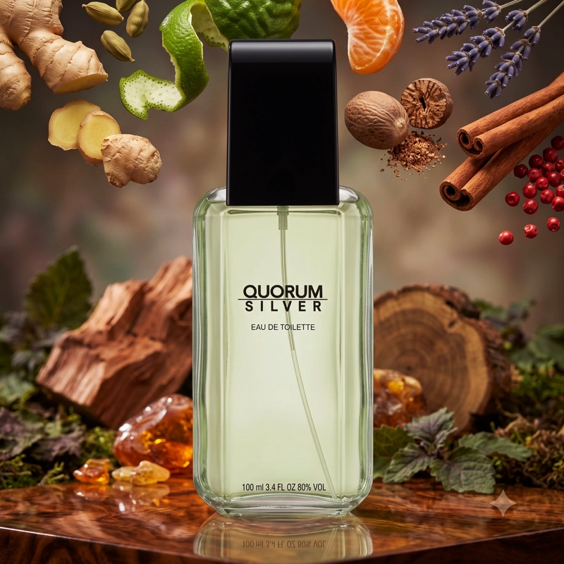 ANTONIO PUIG QUORUM SILVER EDT 100ML HOMBRE - 3
