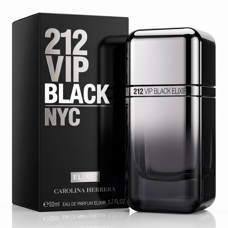 CAROLINA HERRERA 212 VIP BLACK NYC ELIXIR 50ML HOMBRE - 1