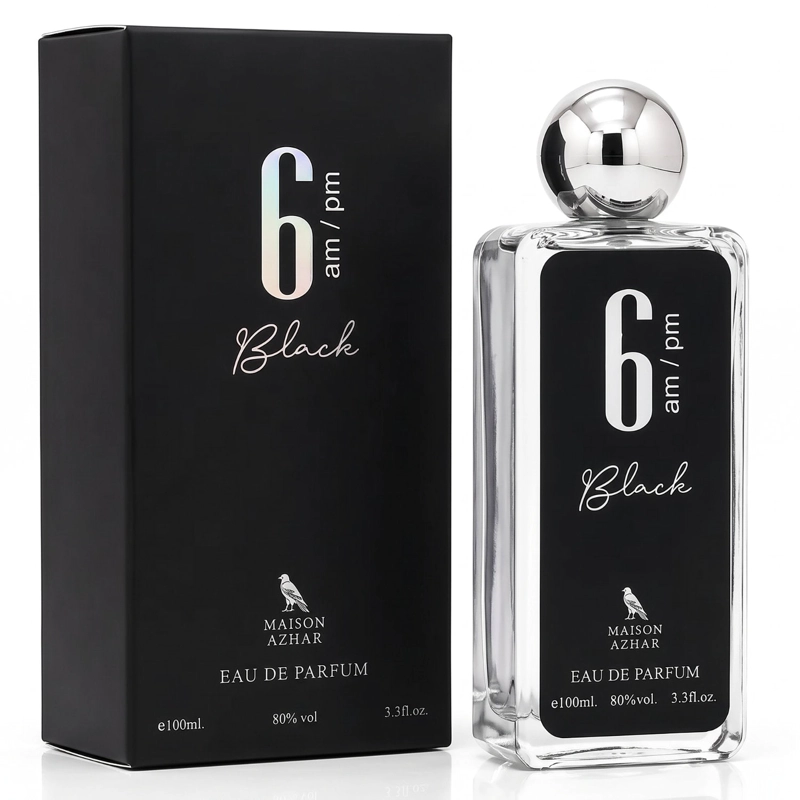 MAISON AZHAR 6 AM PM BLACK EDP 100ML HOMBRE - 1