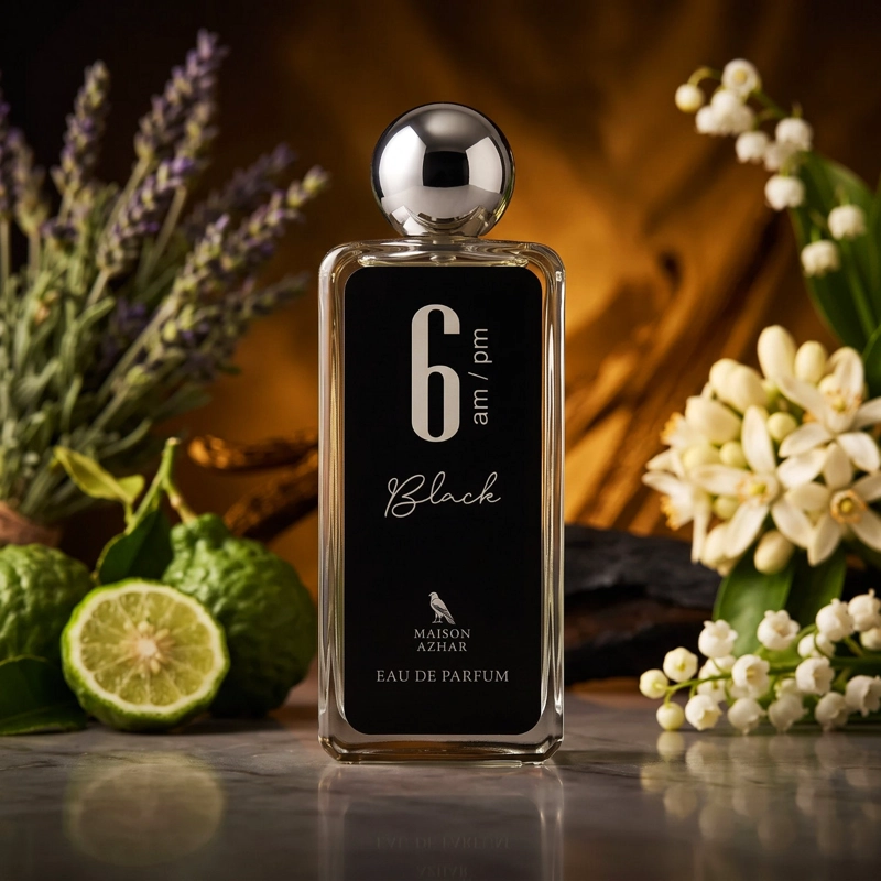 MAISON AZHAR 6 AM PM BLACK EDP 100ML HOMBRE - 3
