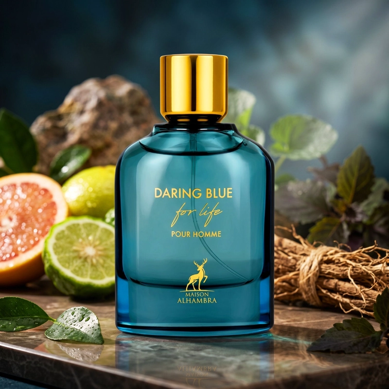 MAISON ALHAMBRA DARING BLUE FOR LIFE POUR HOMME EDP 100ML HOMBRE - 3