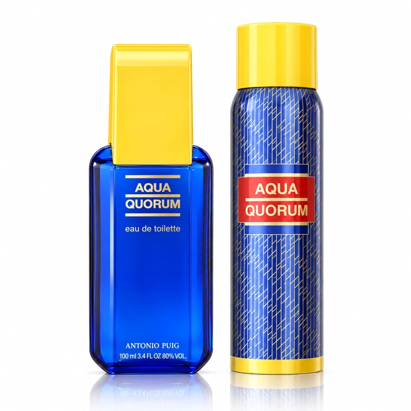 ANTONIO PUIG AQUA QUORUM SET EDT 100ML + DEO 150ML HOMBRE - 2