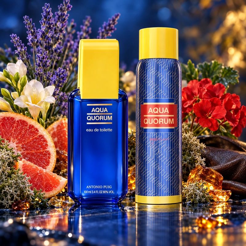 ANTONIO PUIG AQUA QUORUM SET EDT 100ML + DEO 150ML HOMBRE - 3