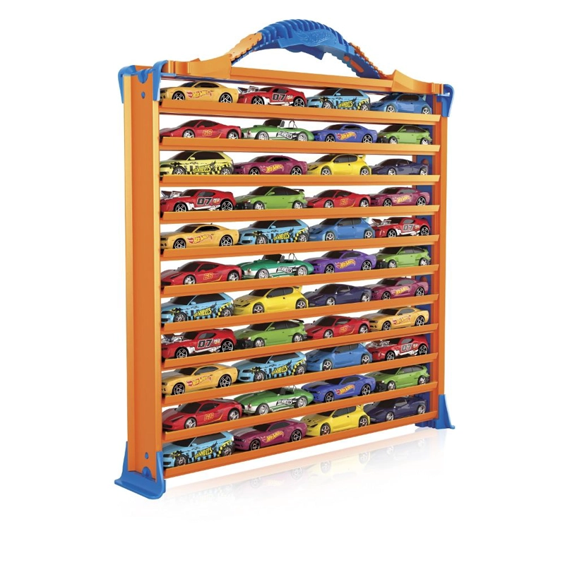 CAJA GUARDA AUTOS Y PISTA HOT WHEELS 3 EN 1 - 2
