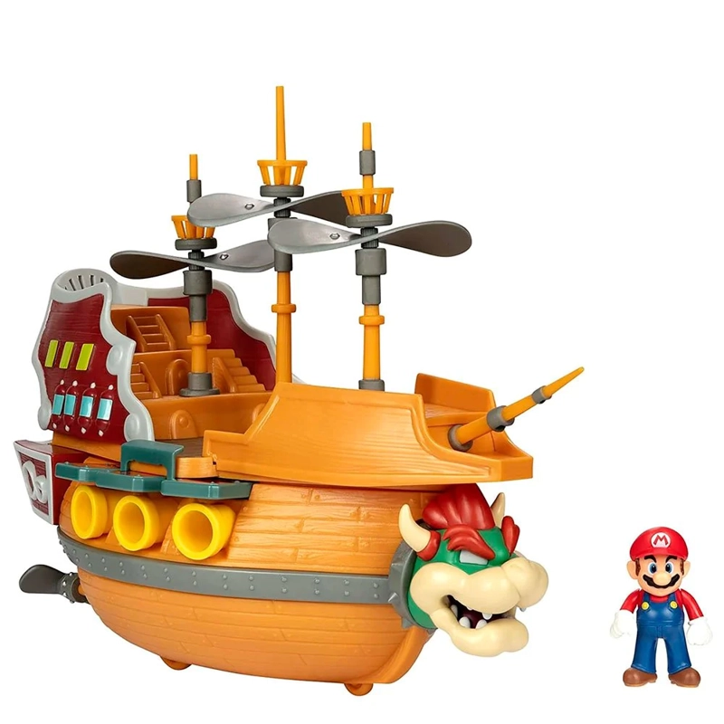 PLAYSET NINTENDO AERONAVE DE BOWSER DELUXE SUPER MARIO - 1