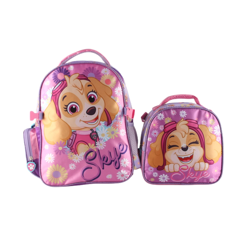 SET MOCHILA SATIN CON LONCHERA SKYE PAW PATROL 14' - 1
