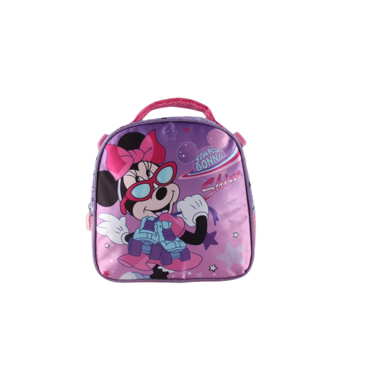 SET MOCHILA DE SATIN CON LONCHERA MINNIE 14' - 6