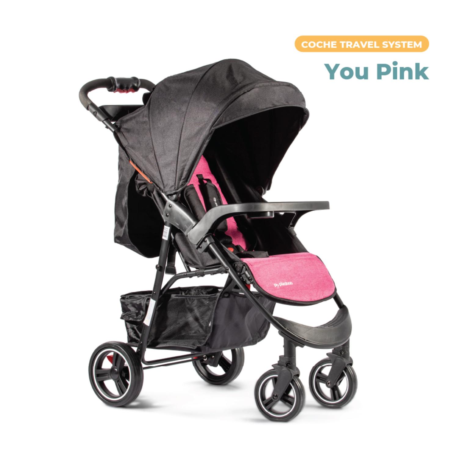 Pikaboo Rabbit Ripley - COCHE PIKABOO TRAVEL SYSTEM YOU ROSADO