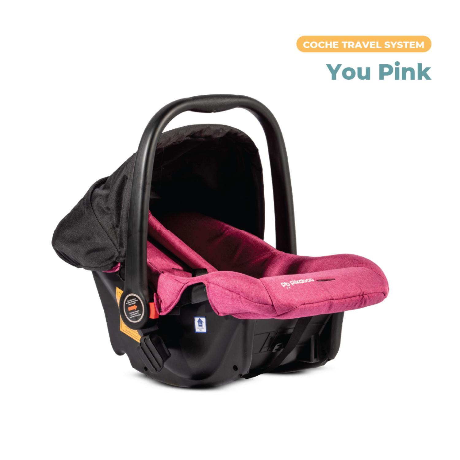Pikaboo Rabbit Ripley - COCHE PIKABOO TRAVEL SYSTEM YOU ROSADO