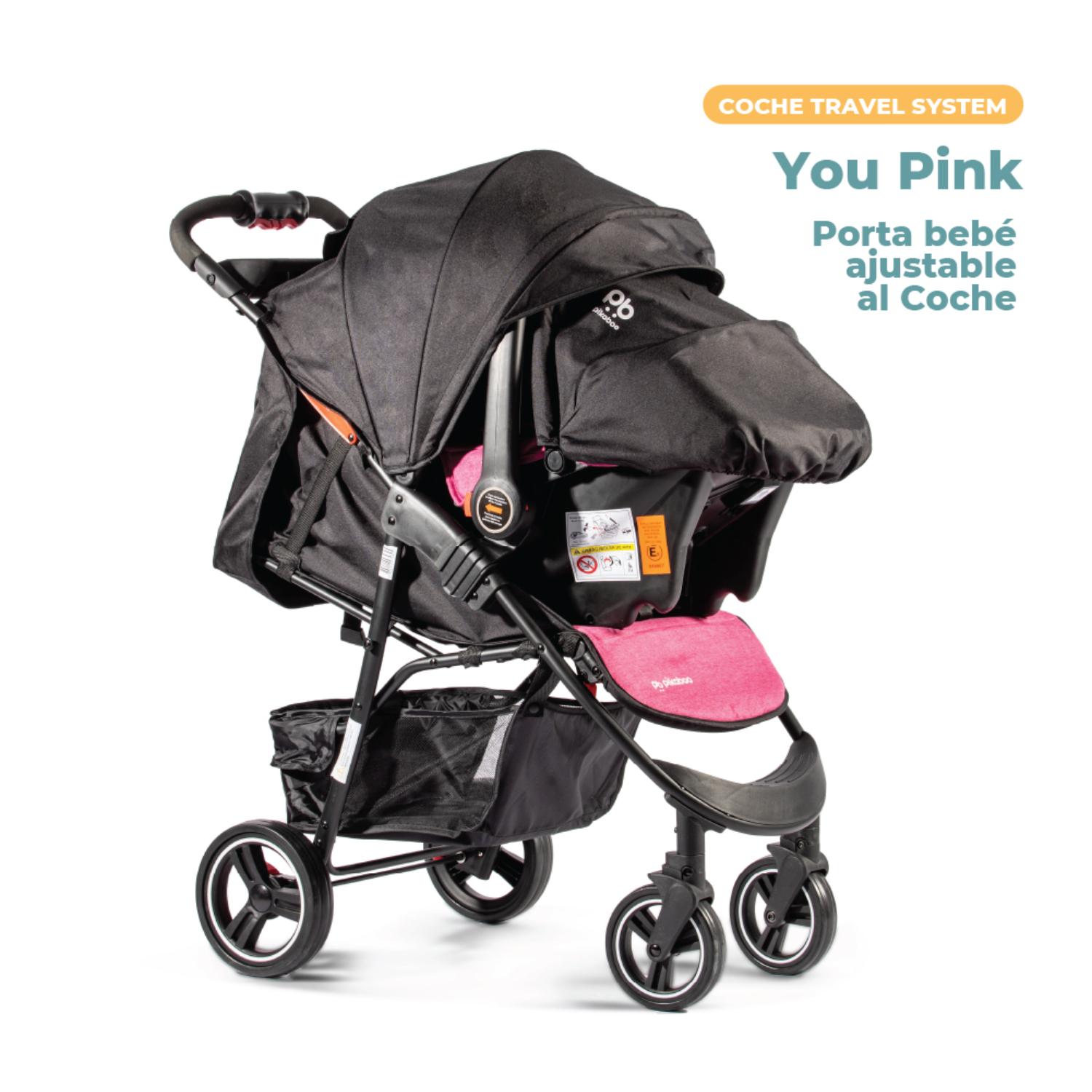 Pikaboo Rabbit Ripley - COCHE PIKABOO TRAVEL SYSTEM YOU ROSADO
