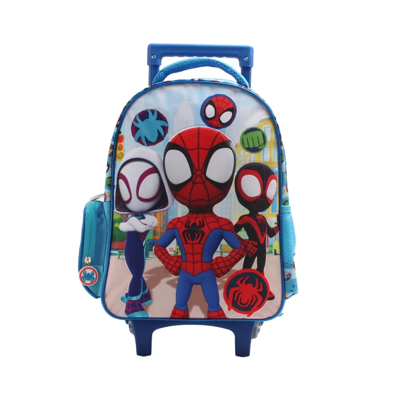 MOCHILA INFANTIL CON RUEDAS SPIDEY - 1