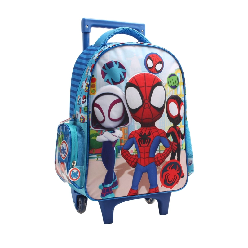 MOCHILA INFANTIL CON RUEDAS SPIDEY - 2