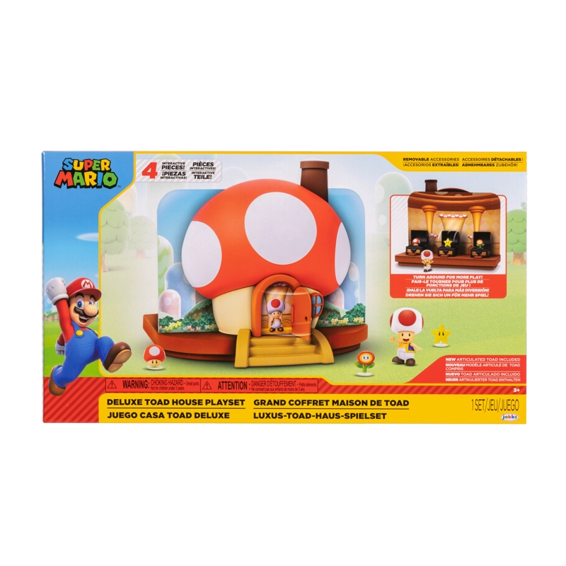 PLAYSET CASA DE TOAD SUPER MARIO NINTENDO - 3