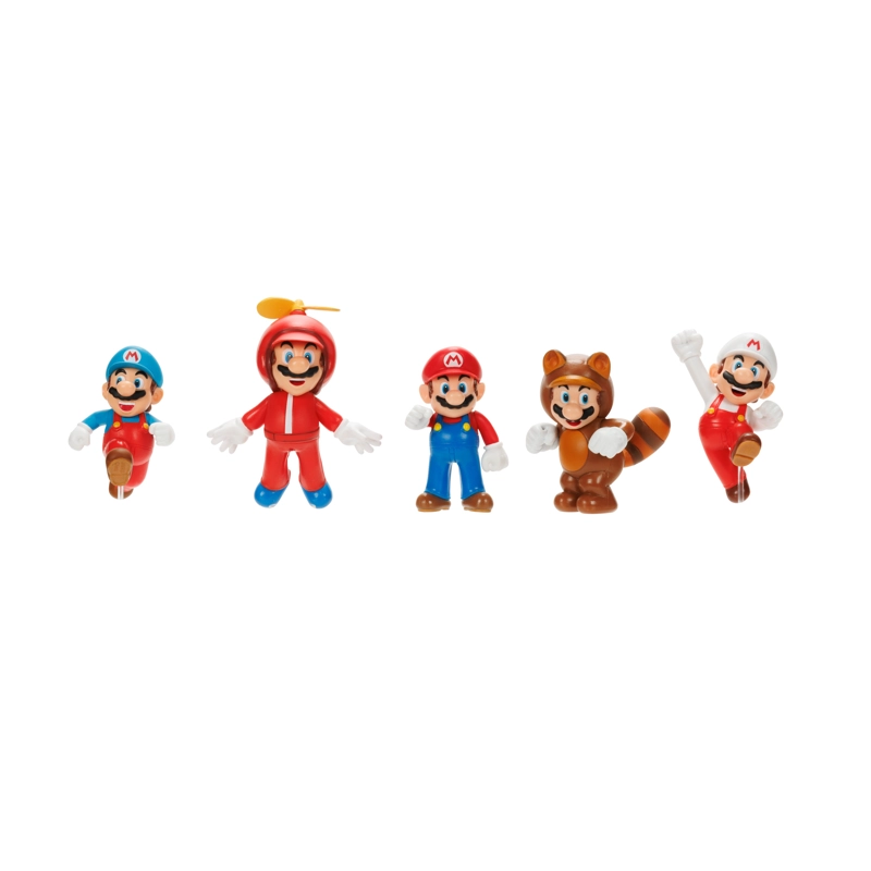 PACK 5 FIGURAS NINTENDO MARIO DISFRAZADO 6 CM - 1