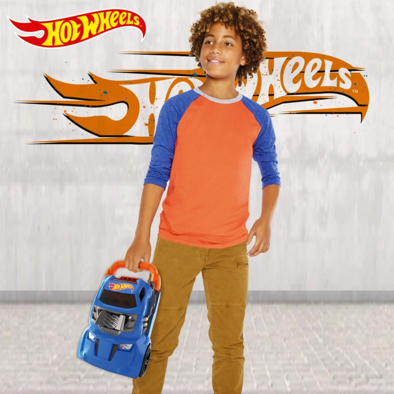 ESTUCHE PORTA AUTOS HOT WHEELS CON LANZADOR MULTIPLE - 7
