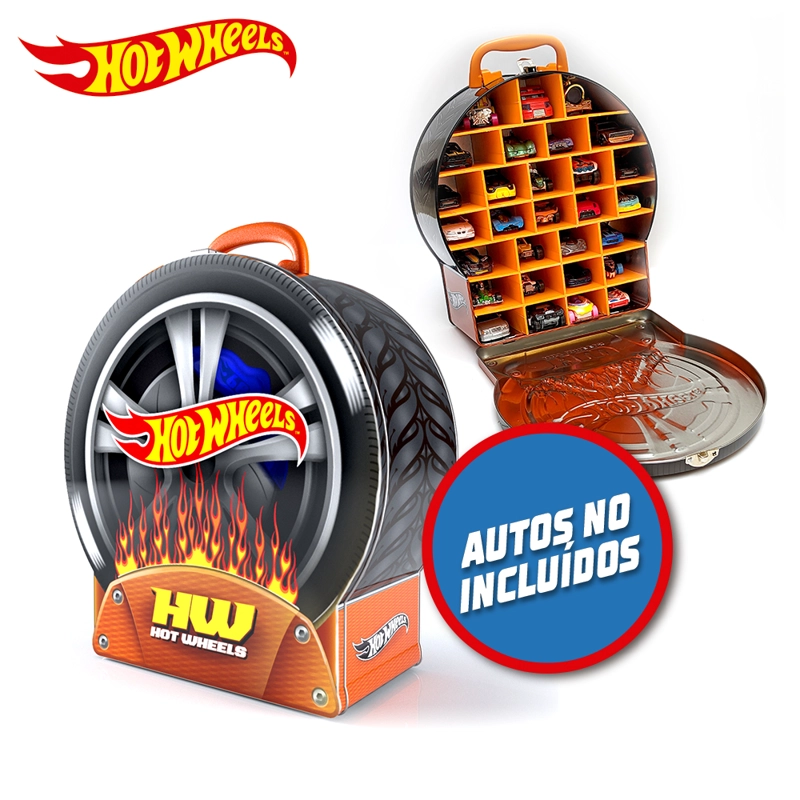ESTUCHE PORTA AUTOS HOT WHEELS FIRE WHEEL - 3