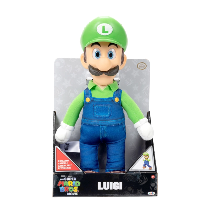 SUPER MARIO MOVIE PELUCHE DE LUIGI DE 30CM - 2