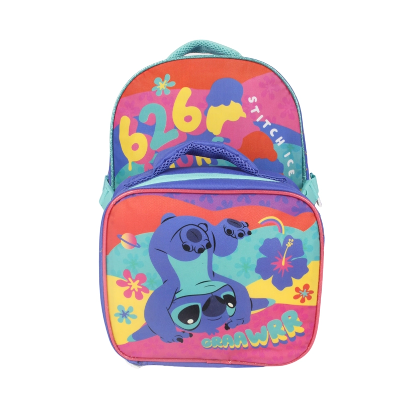 MOCHILA CON LONCHERA STITCH - 5