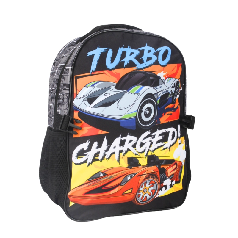 MOCHILA CON LONCHERA HOTWHEELS - 2