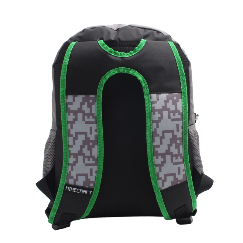MOCHILA JUVENIL MINECRAFT GRIS - 4