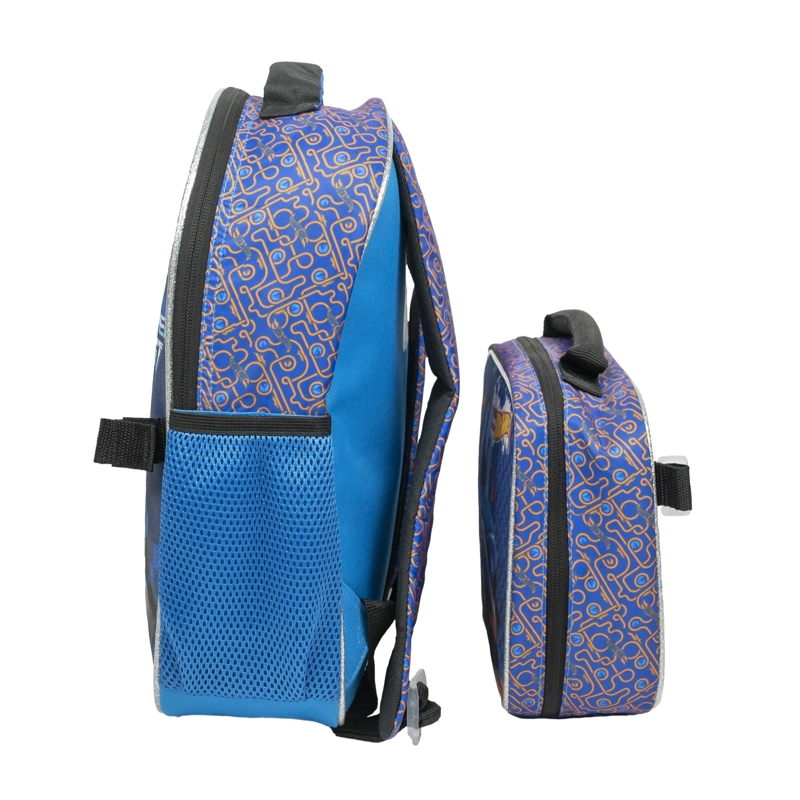 MOCHILA CON LONCHERA HOT WHEELS AZUL - 2