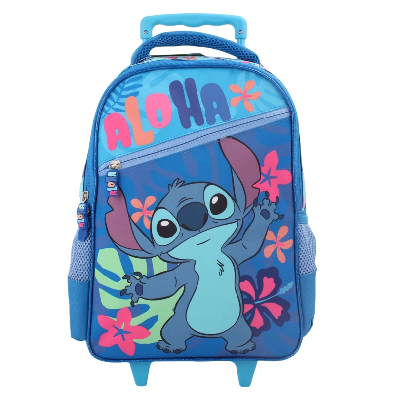 SET 3 PIEZAS MOCHILA CON RUEDAS STITCH - 2