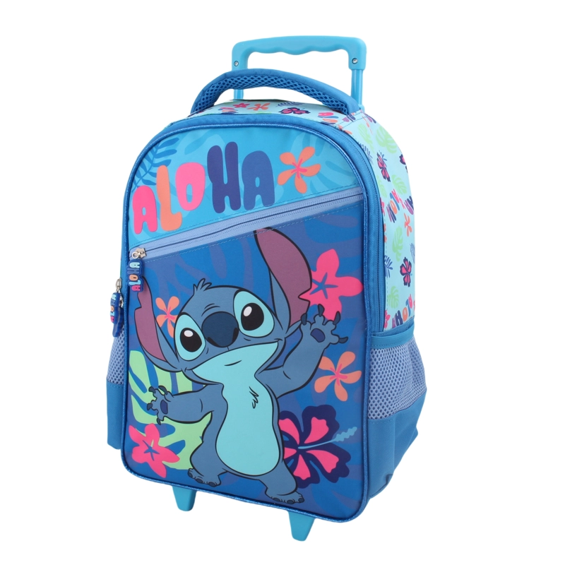 SET 3 PIEZAS MOCHILA CON RUEDAS STITCH - 6