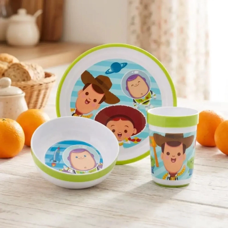 SET DE VAJILLA 3 PIEZAS CON ANTIDESLIZANTE TOY STORY - 2