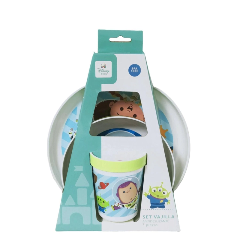 SET DE VAJILLA 3 PIEZAS CON ANTIDESLIZANTE TOY STORY - 8