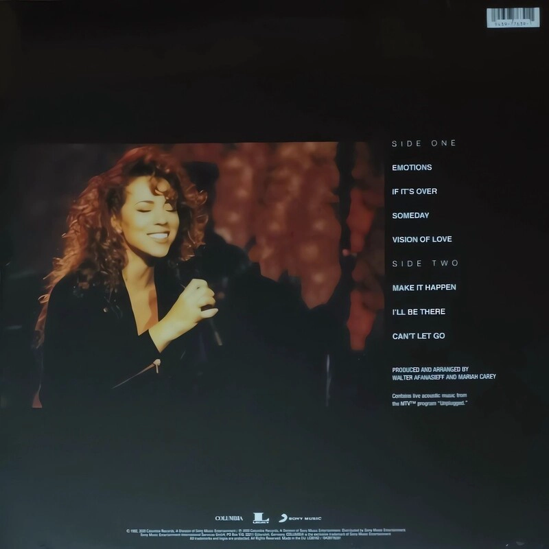 VINILO - MARIAH CAREY - UNPLUGGED - SONY MUSIC 2020