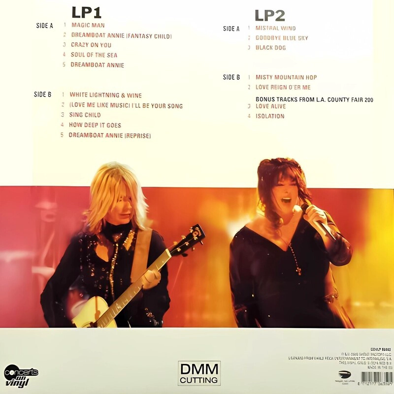 VINILO - HEART - DREAMBOAT ANNIE LIVE - EAGLE ROCK 2014 - 2