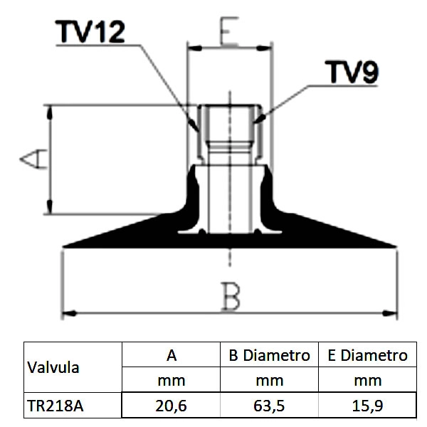 CÁMARA PARA NEUMÁTICO RUBBER MASTER MEDIDA 16.0/70R20 VALVULA TR218A - 3