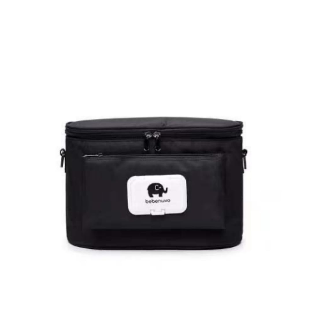 BOLSO ORGANIZADOR COLGANTE PARA COCHE DE BEBE NEGRO - 1
