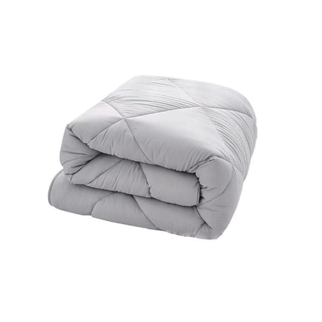 CUBRECAMA SAFE HOME CHILE 1.5 PLAZAS GRIS QUILT EDREDON - 1